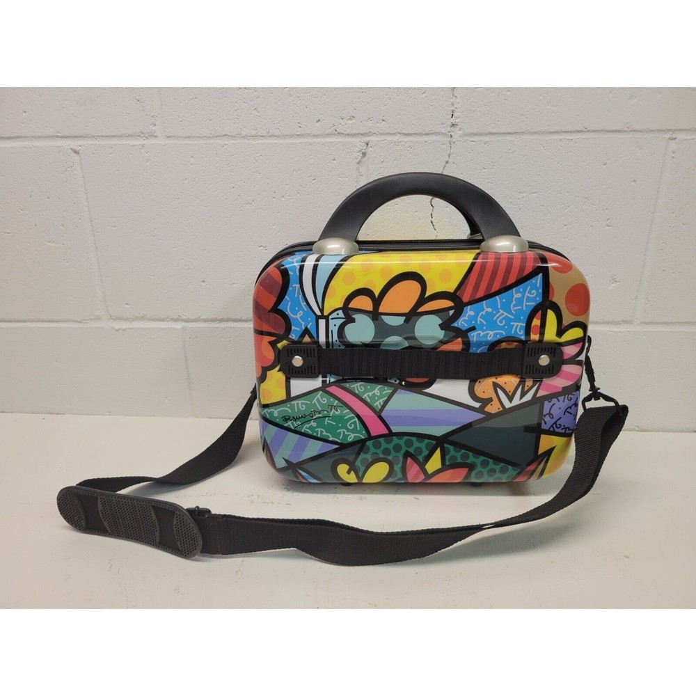 Heys 12" Britto Collection Hard Cosmetic Case Garden Fish Flowers B706 SEE PICS